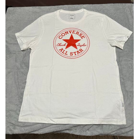 Converse Tops - Converse White/Red Size: Classic Fit Large T-shirt